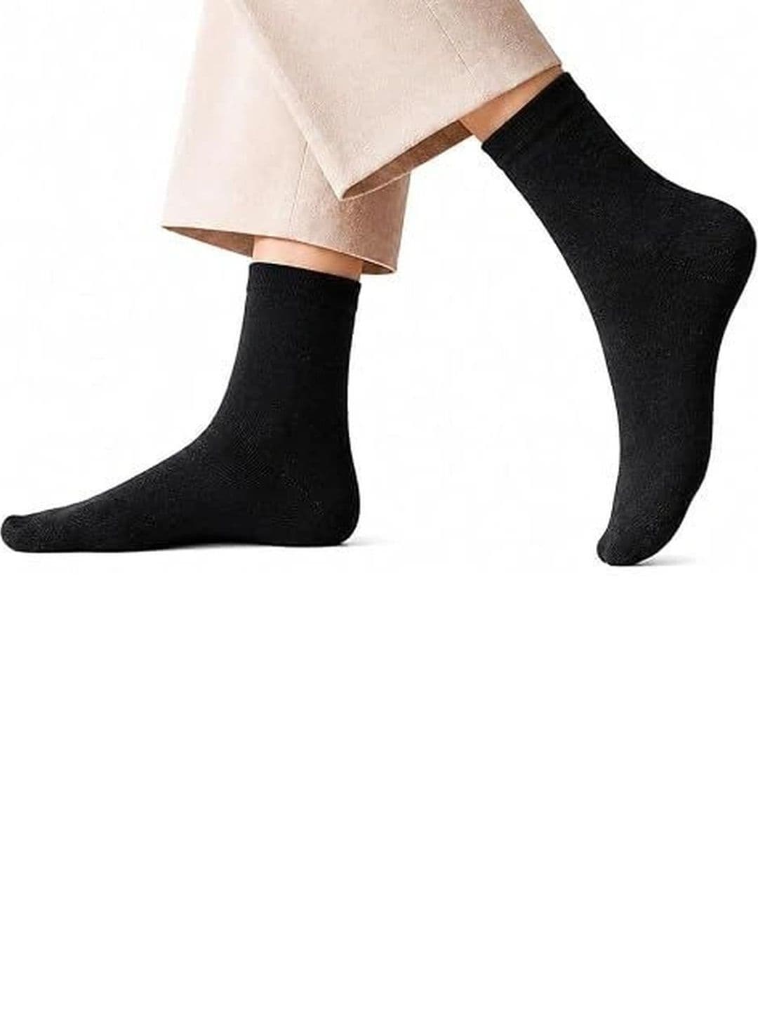 SOSHRE Unisex Pack of 6 Cotton Assorted Calf Length Socks thumbnail 6