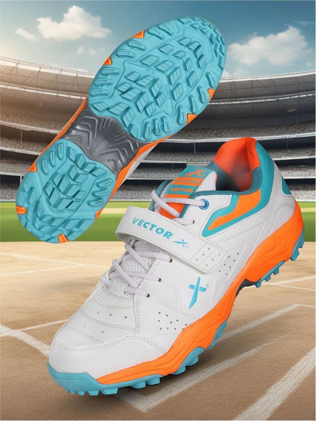 VECTOR X CKT 200 PU Material with Rubber Sole All Rounder Cricket Shoes - view 1