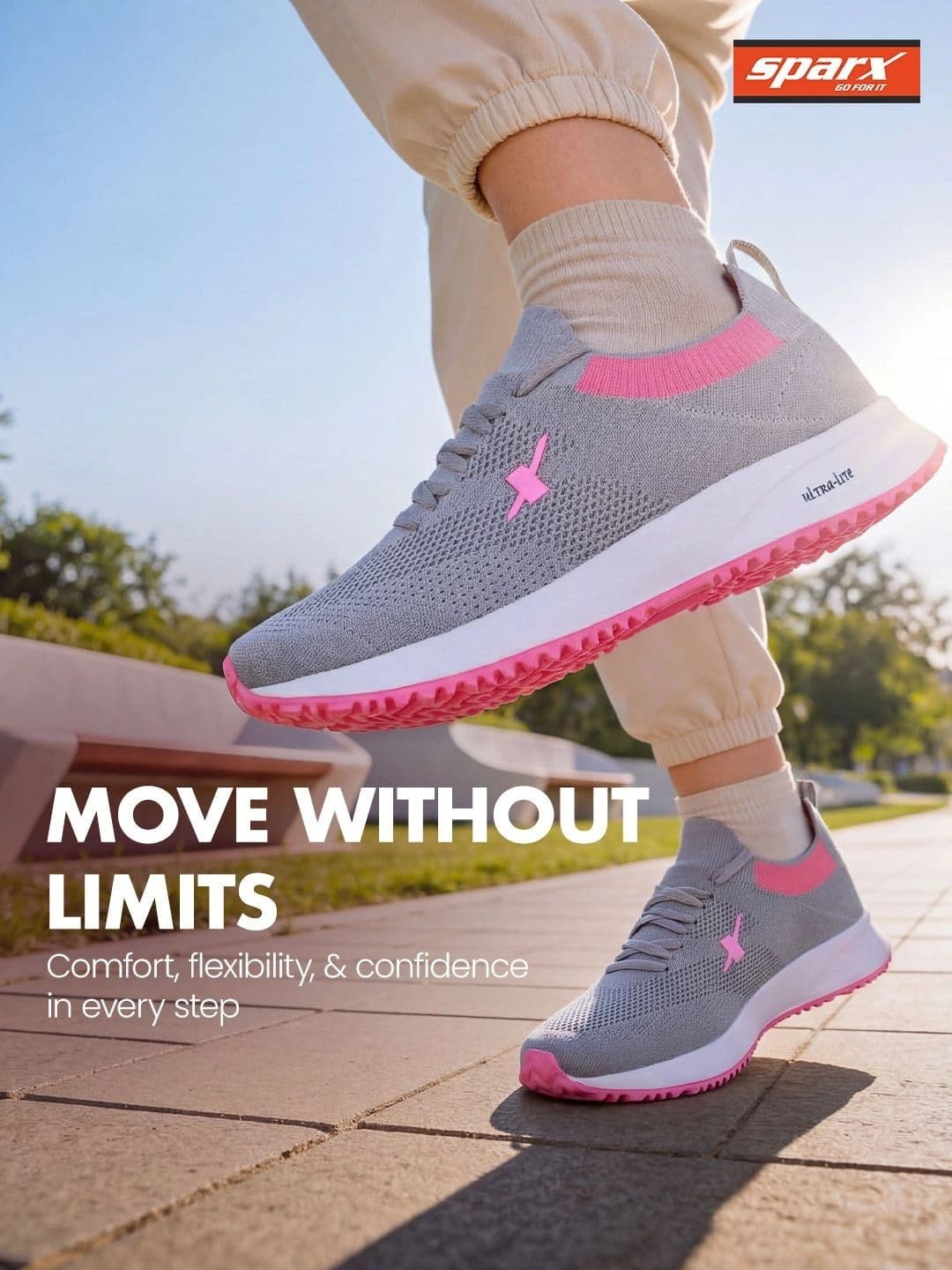 Sparx Women Lightweight Lace-Up Walking Shoes thumbnail 3