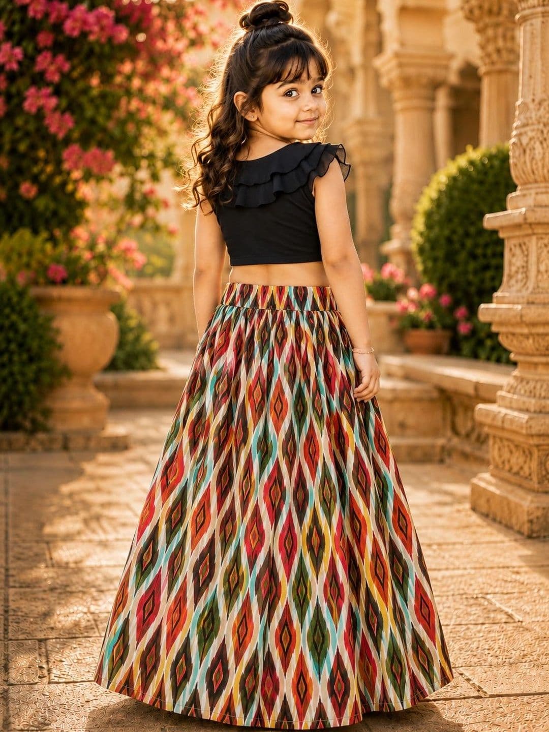 Sangria Girls Ready to Wear Lehenga & thumbnail 3