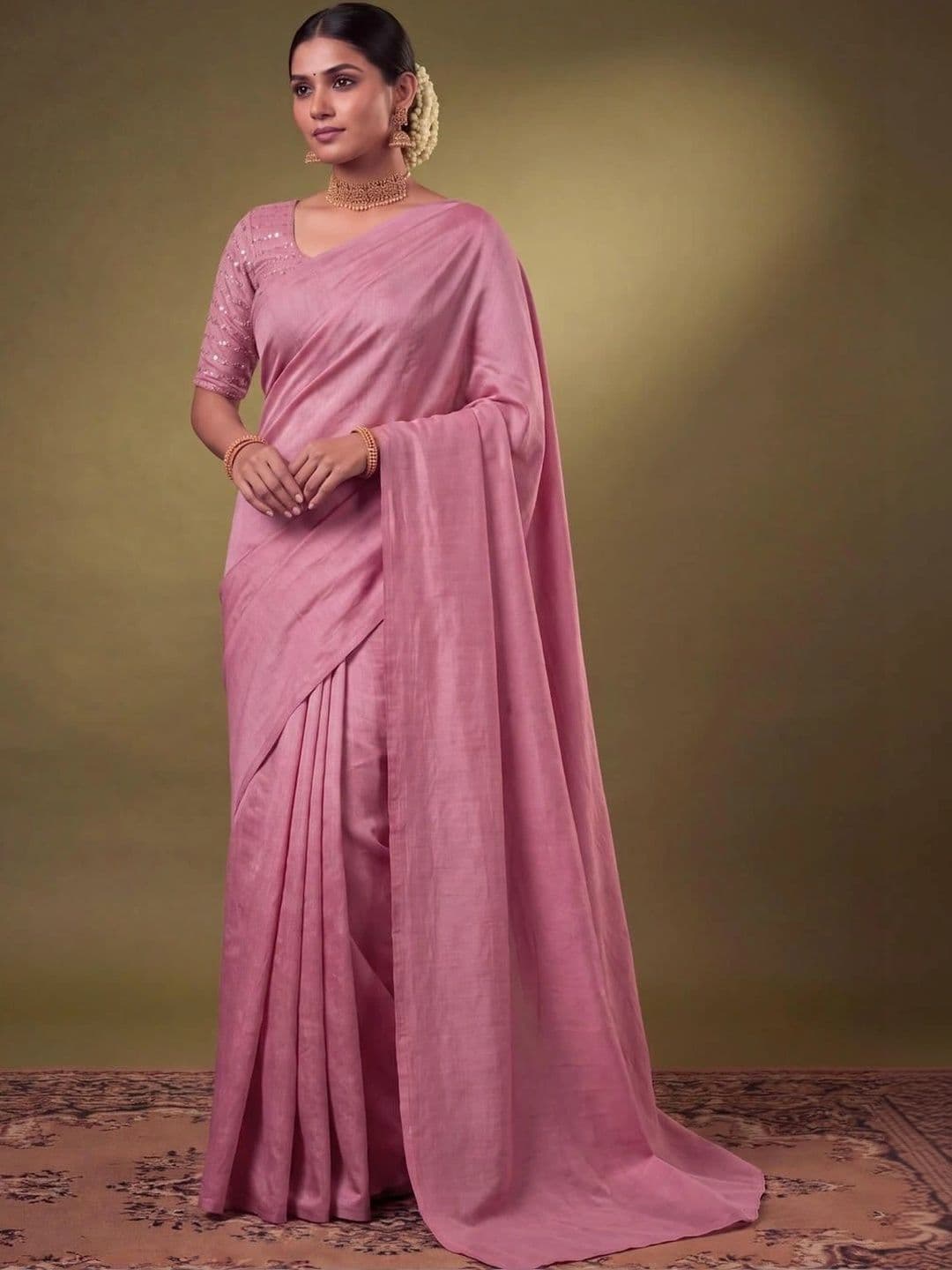 SAMANTHA Poly Georgette Saree - view 1