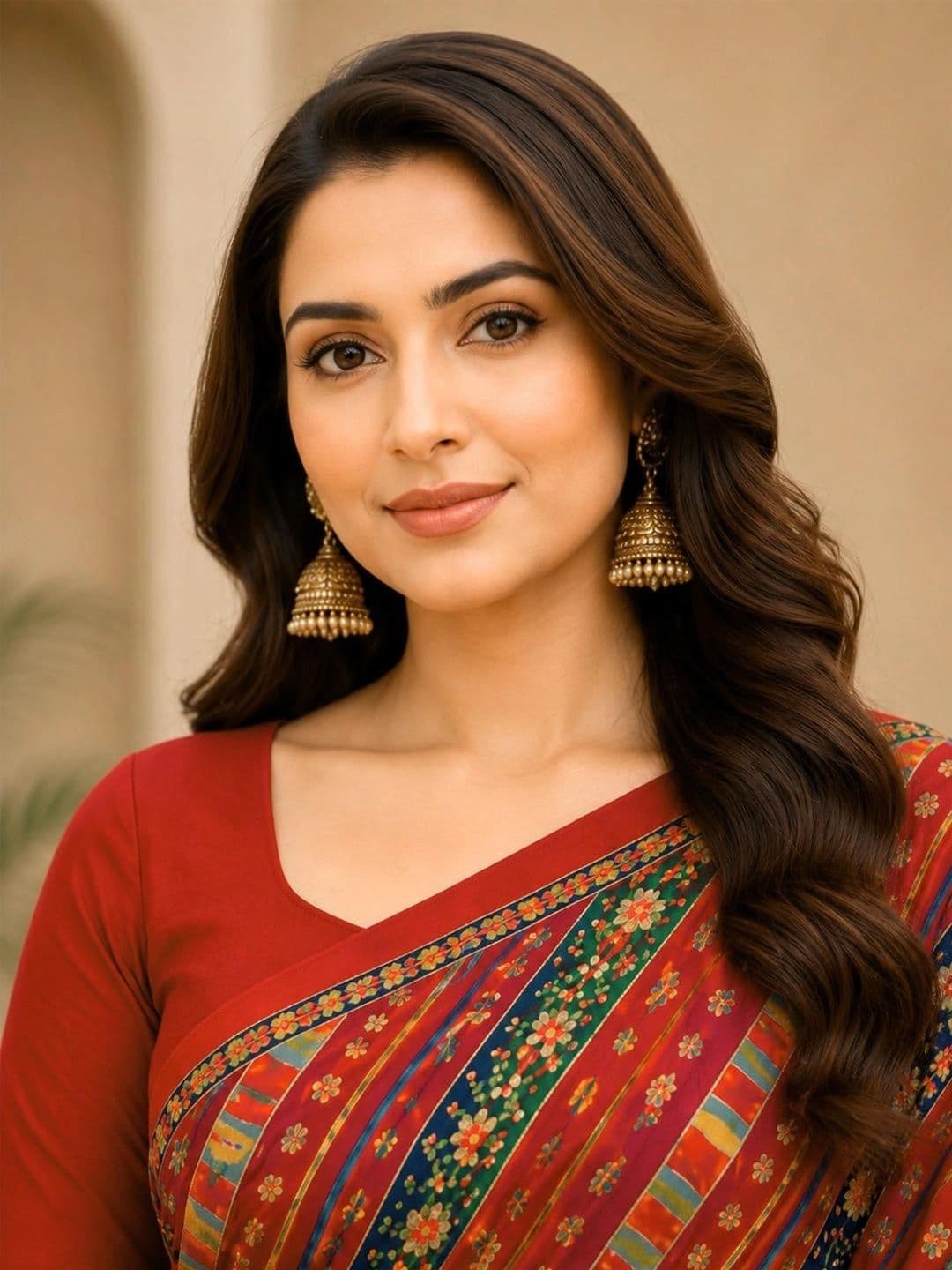 SAMANTHA Striped Poly Georgette Leheriya Saree thumbnail 5