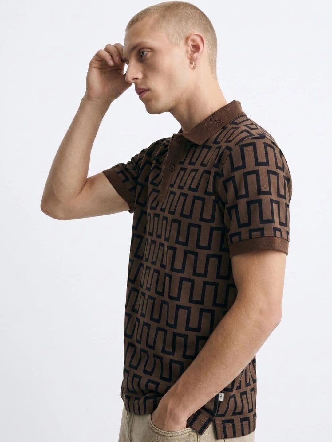 Kook N Keech Men Printed Polo Collar T-shirt thumbnail 2