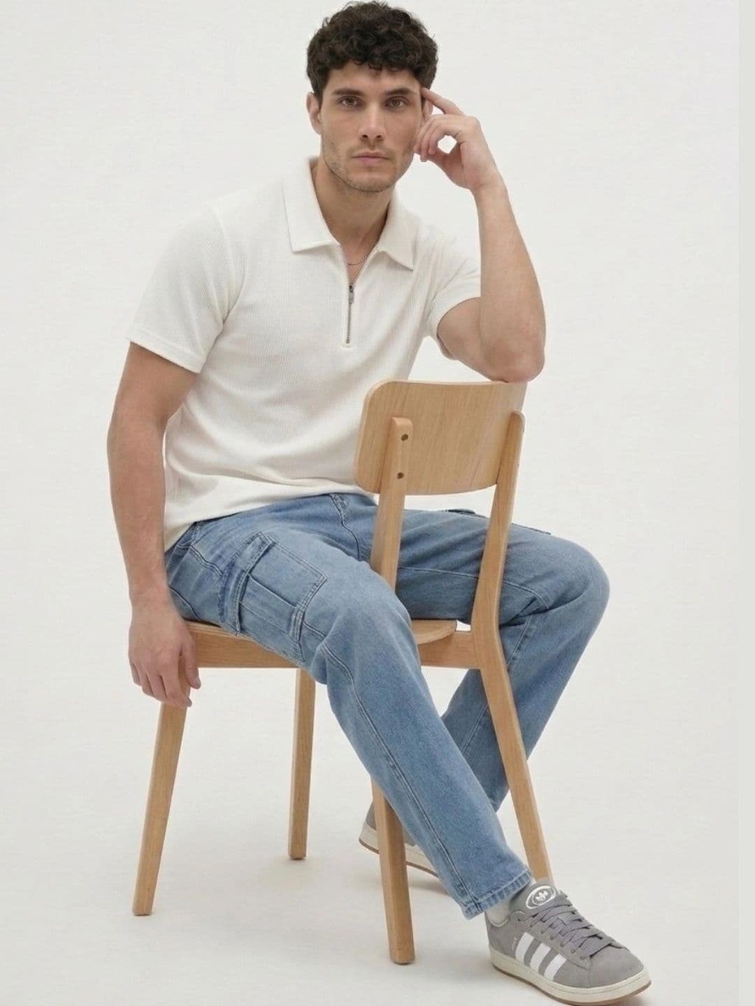 HERE&NOW Men Polo Collar T-shirt - view 1