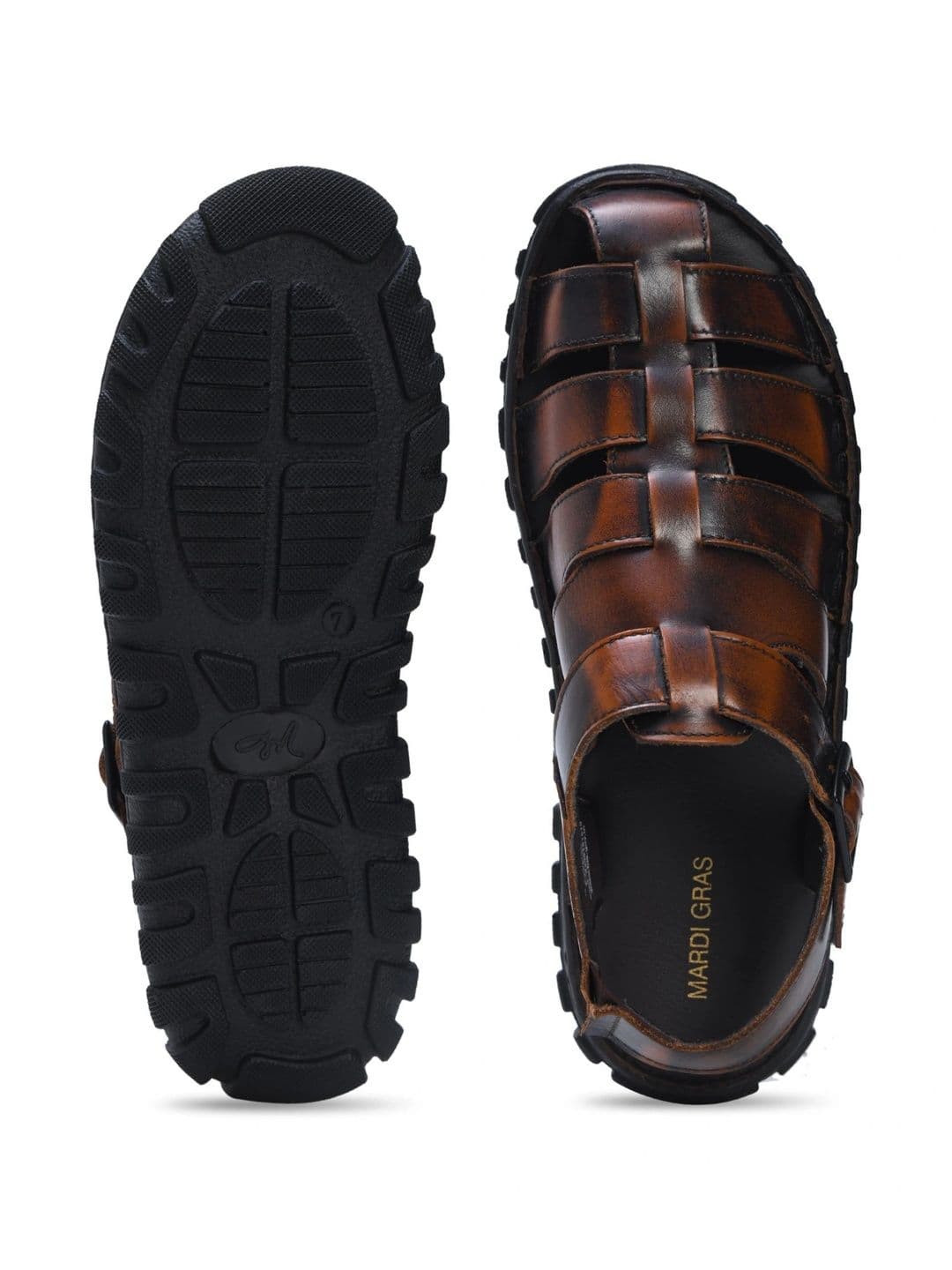 Mardi Gras Men Leather Fisherman Sandals thumbnail 2