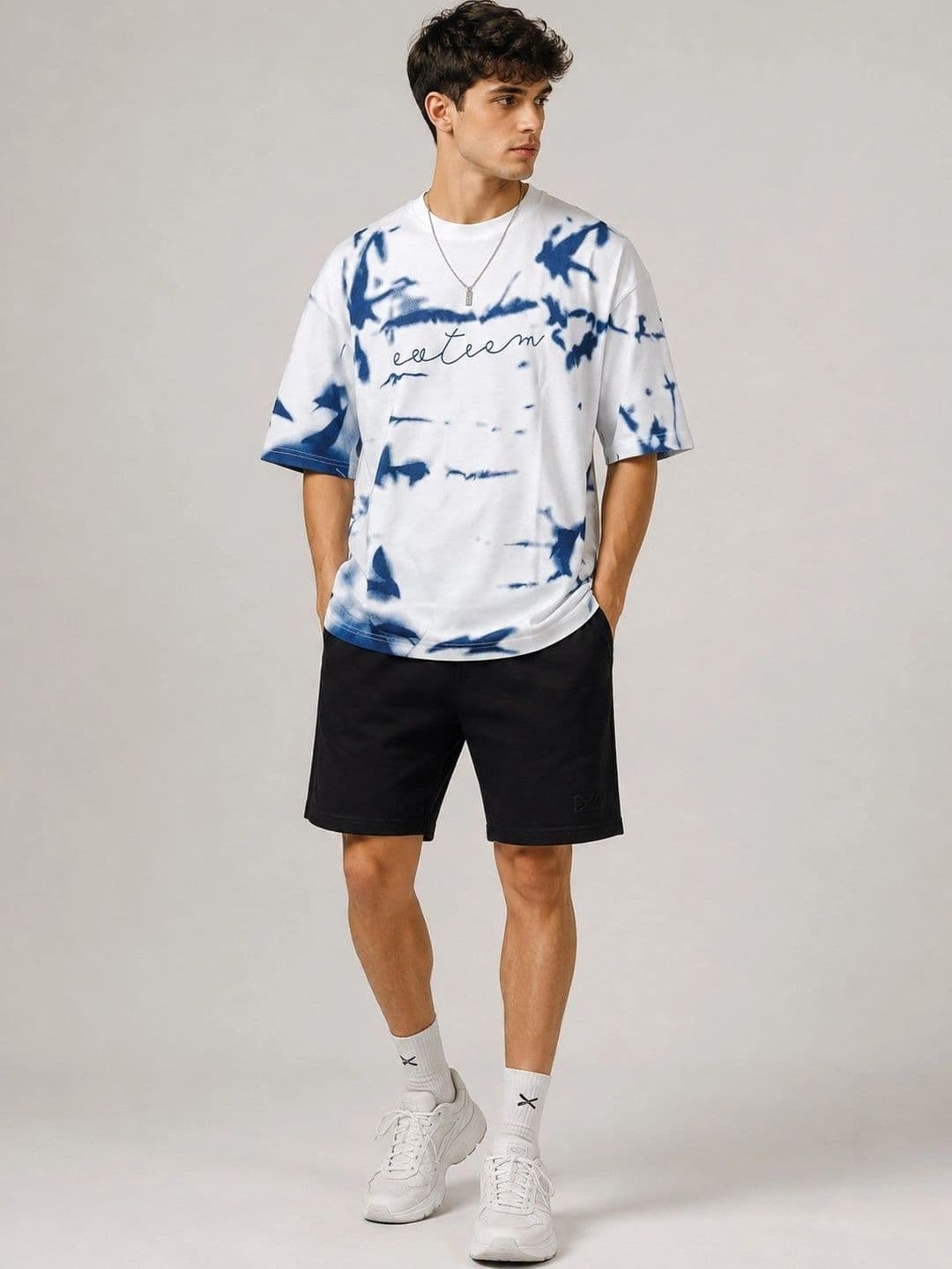 AEMA Men Oversized Tie and Dye T-shirt - view 1