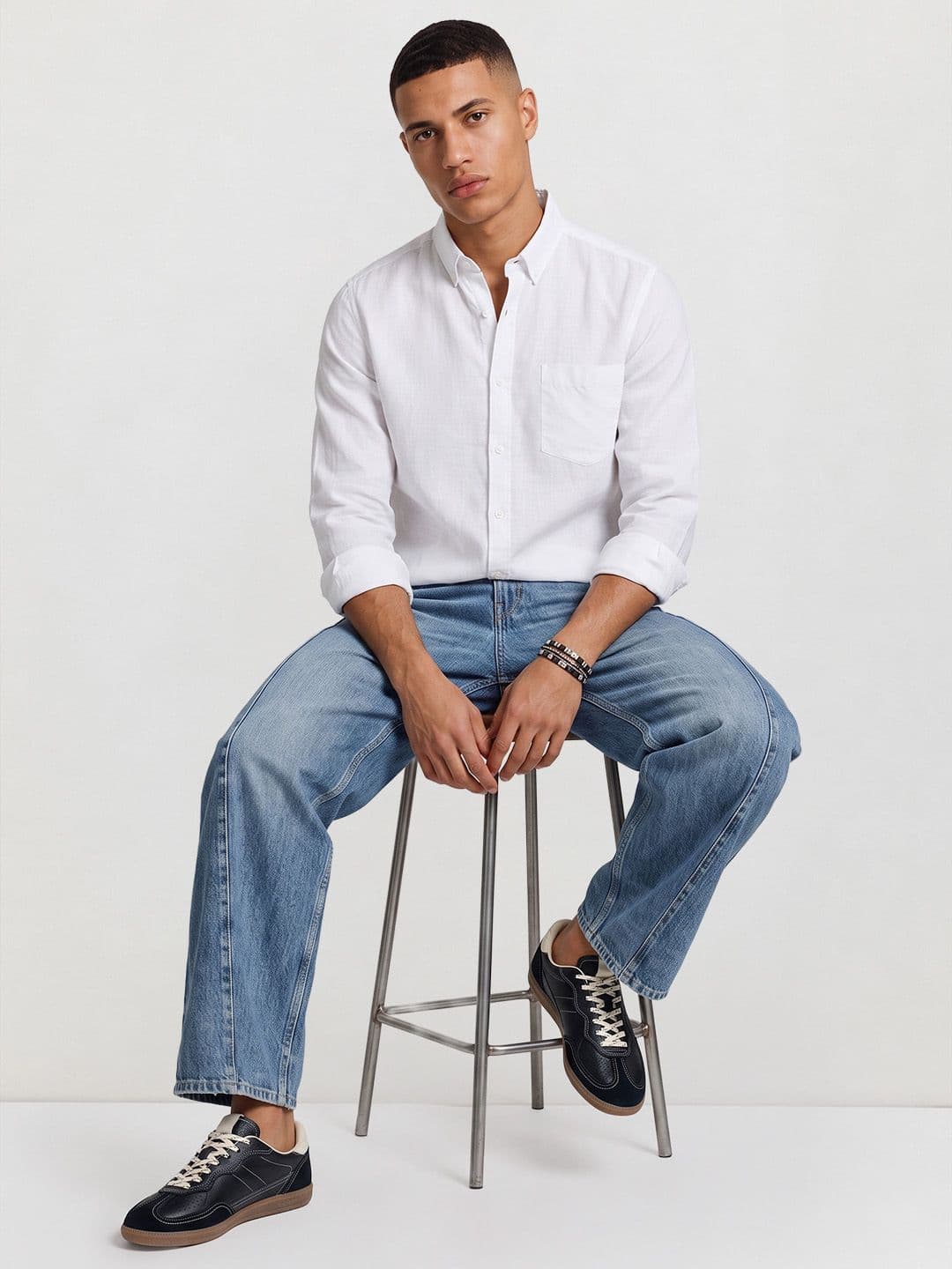 Roadster Pure Cotton Casual Shirt thumbnail 4