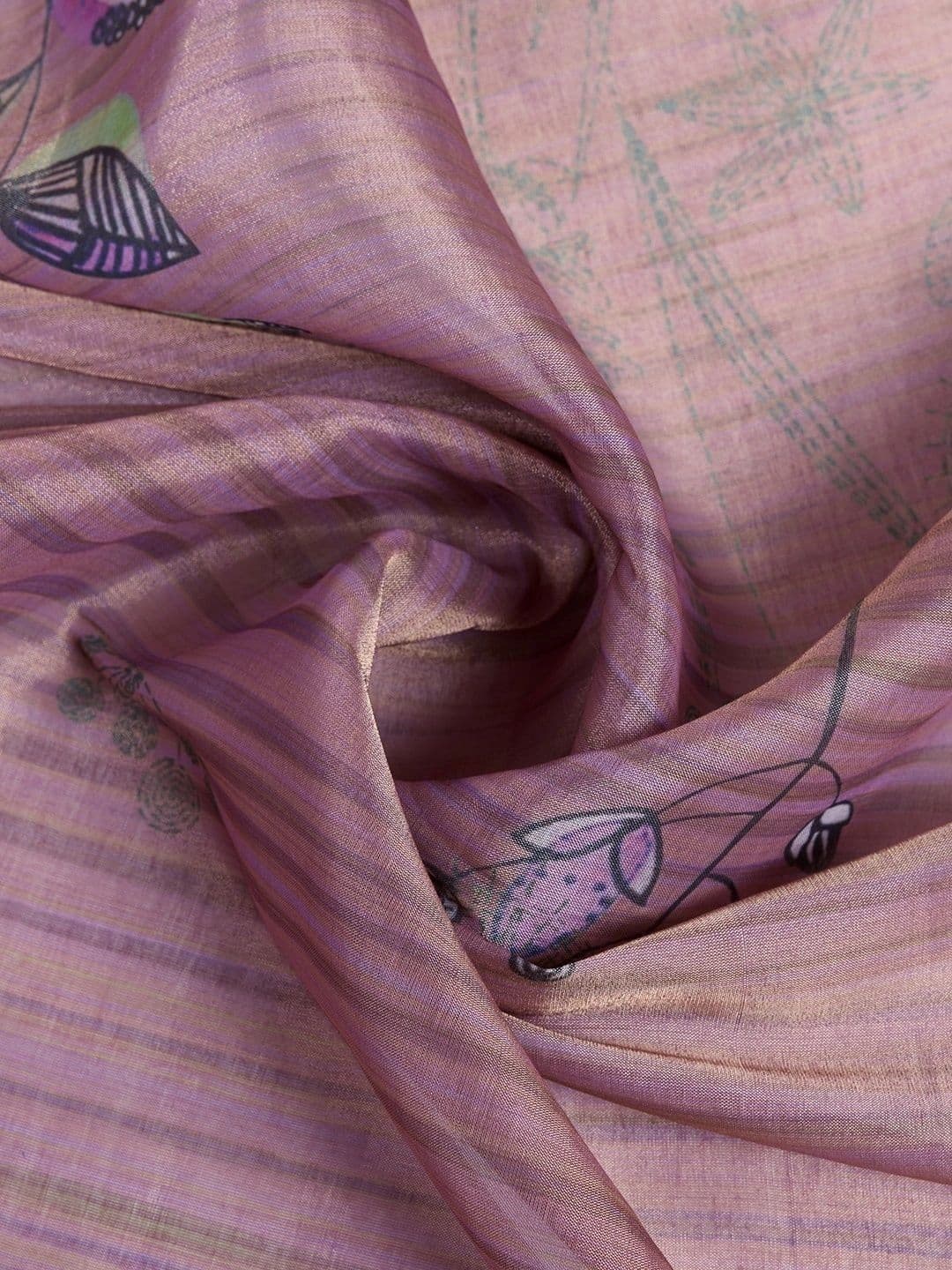 Kesarii Floral Saree thumbnail 2