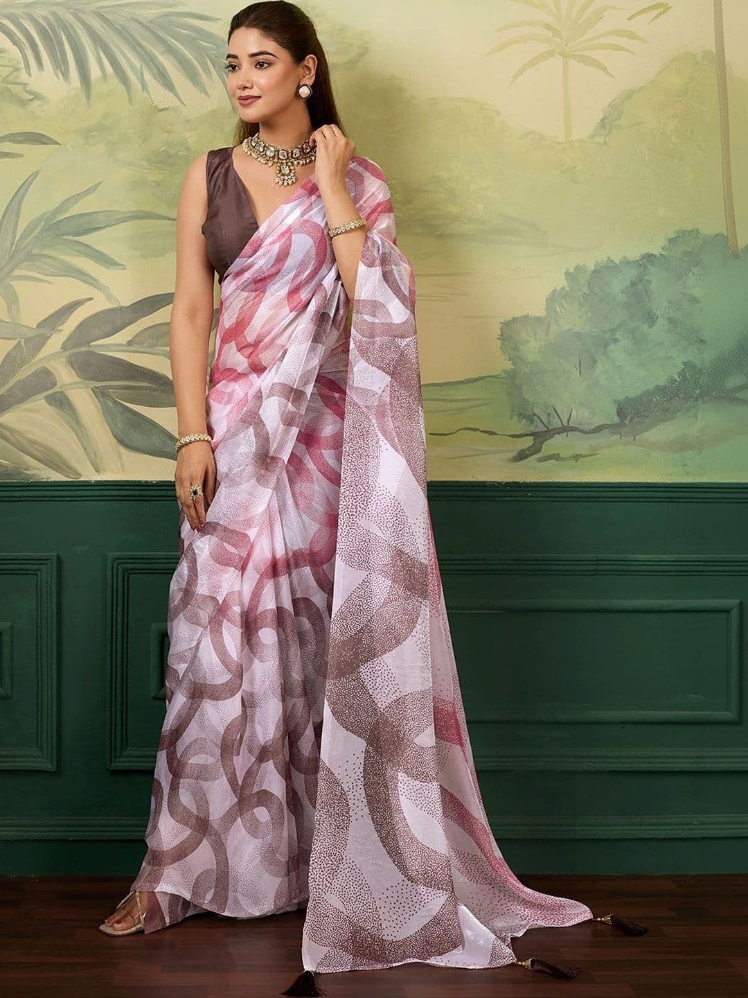 KALINI Satin Designer Saree thumbnail 7