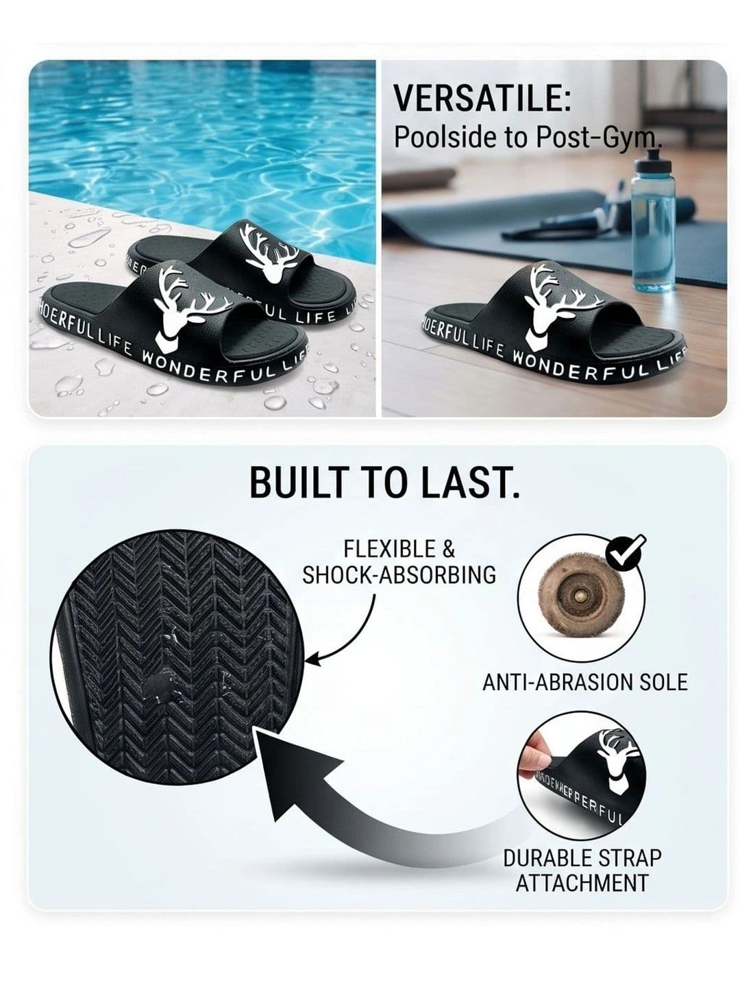 DECONDS Men Printed Sliders thumbnail 7