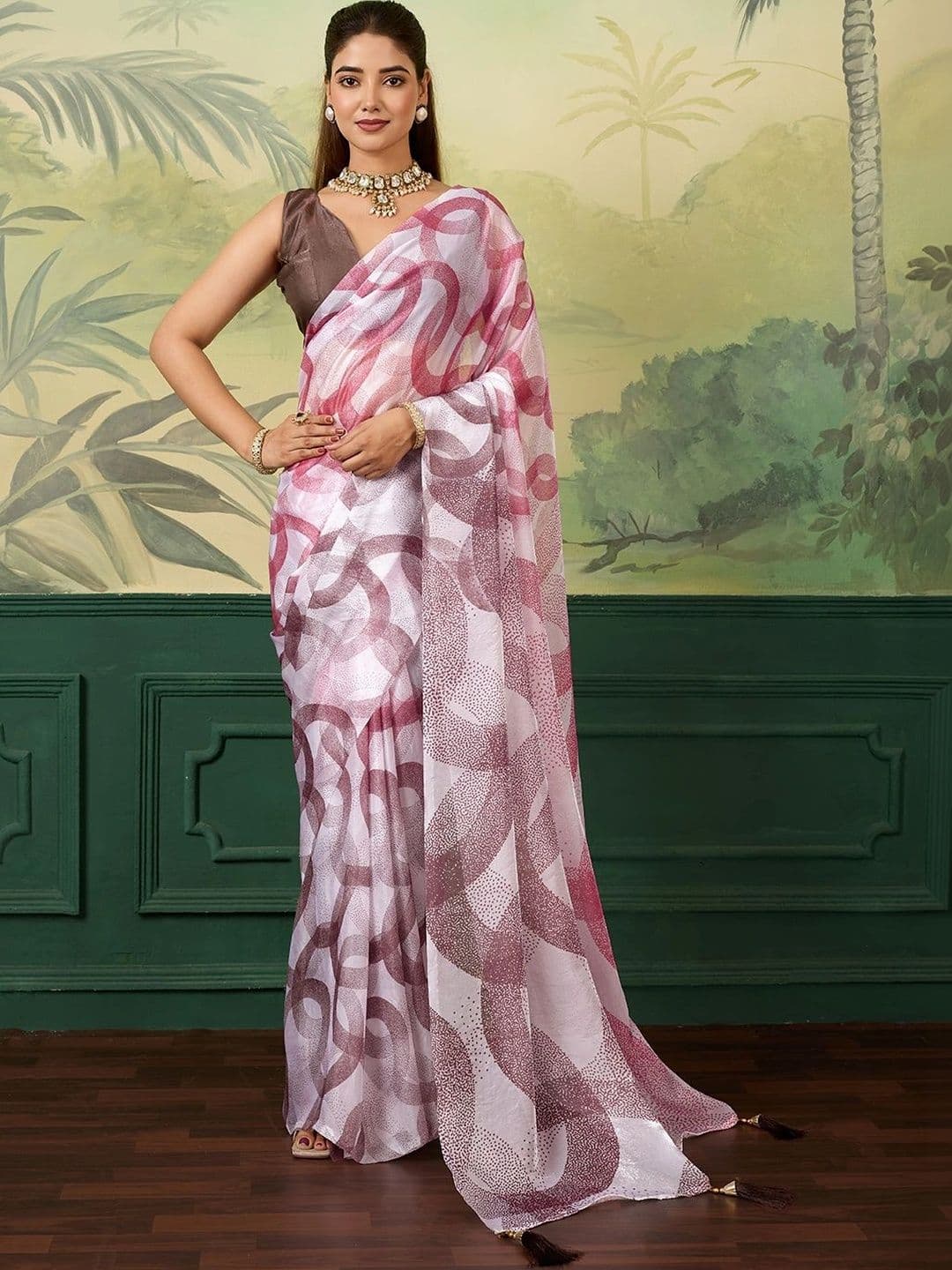 Mitera Satin Designer Saree - view 1