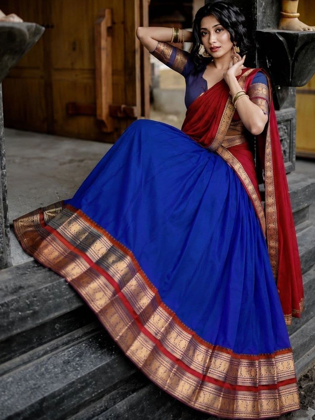JIVUBA Ready to Wear Lehenga & Unstitched Blouse With Dupatta thumbnail 5