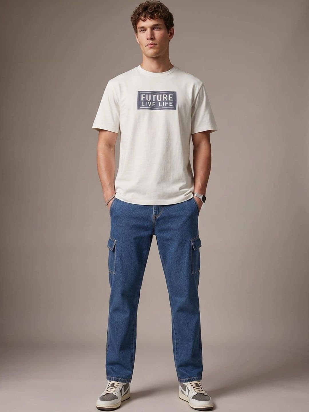 Encrypt Men Classic Regular Fit Mid-Rise Stretchable Jeans thumbnail 5