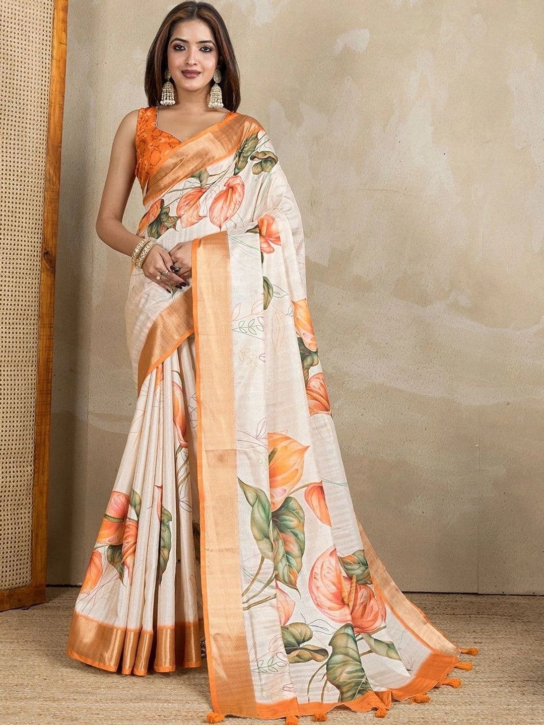 Kesarii Saree - view 1