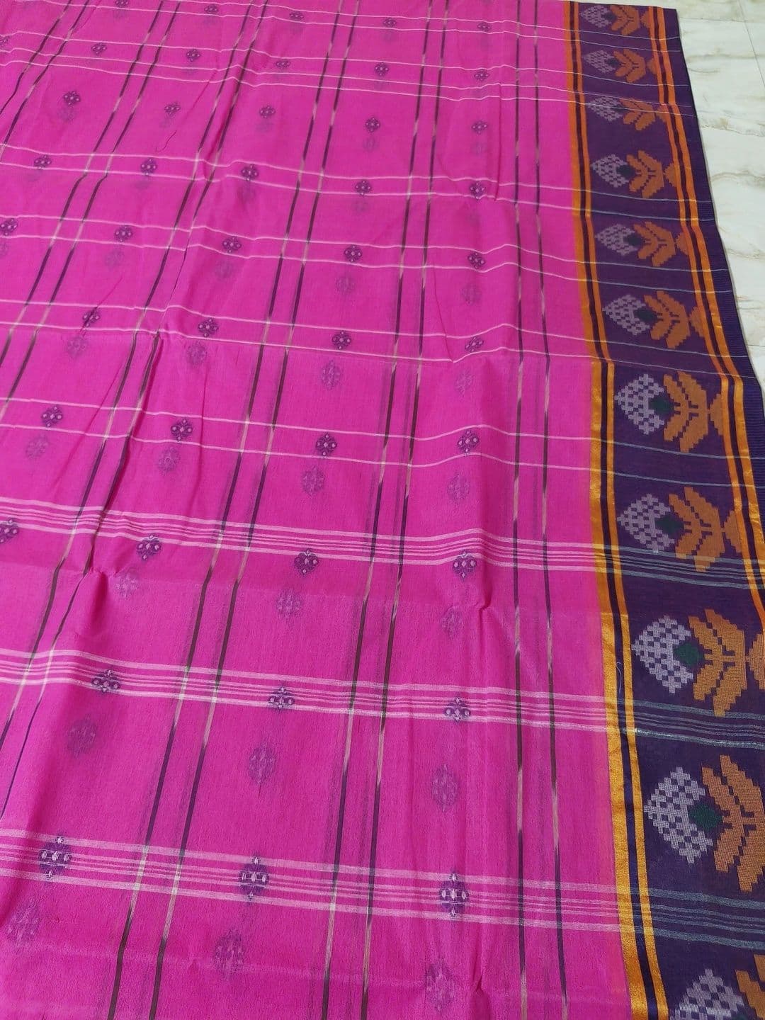 TANTSHREE Woven Design Pure Cotton Saree thumbnail 2