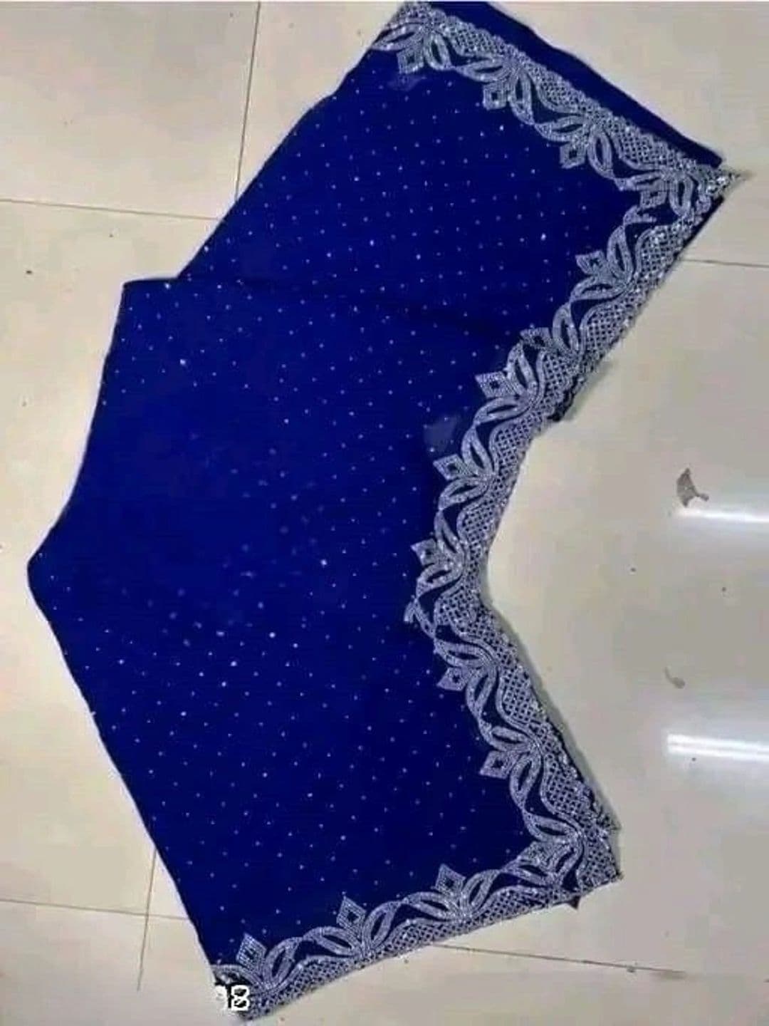 RENBRIZA Poly Georgette Saree thumbnail 3