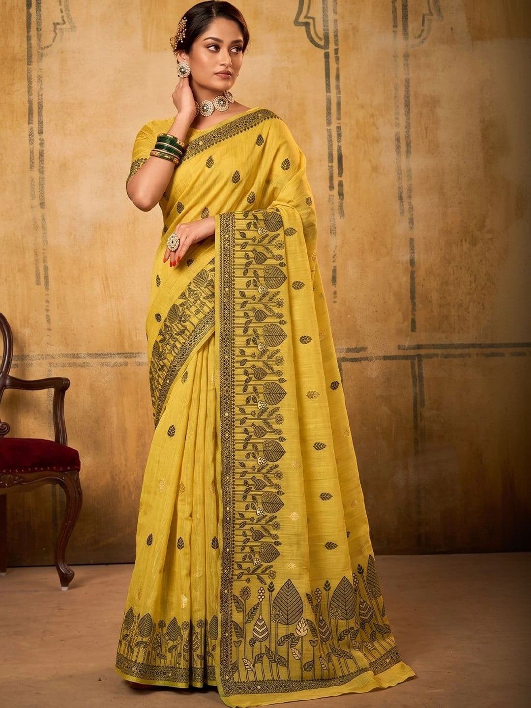 Dhaaga Ghar Woven Design Designer Saree - view 1