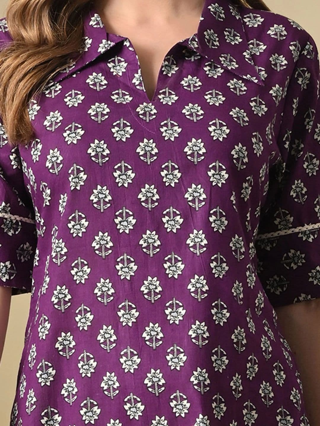 JEMCY Women Floral Printed Kurta thumbnail 5