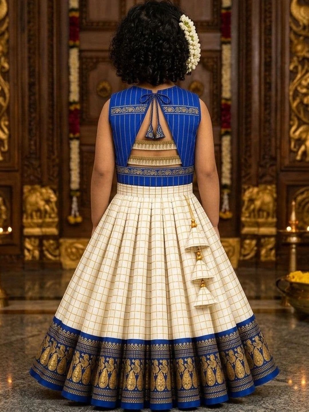 amzira Girls Ready to Wear Lehenga & thumbnail 4