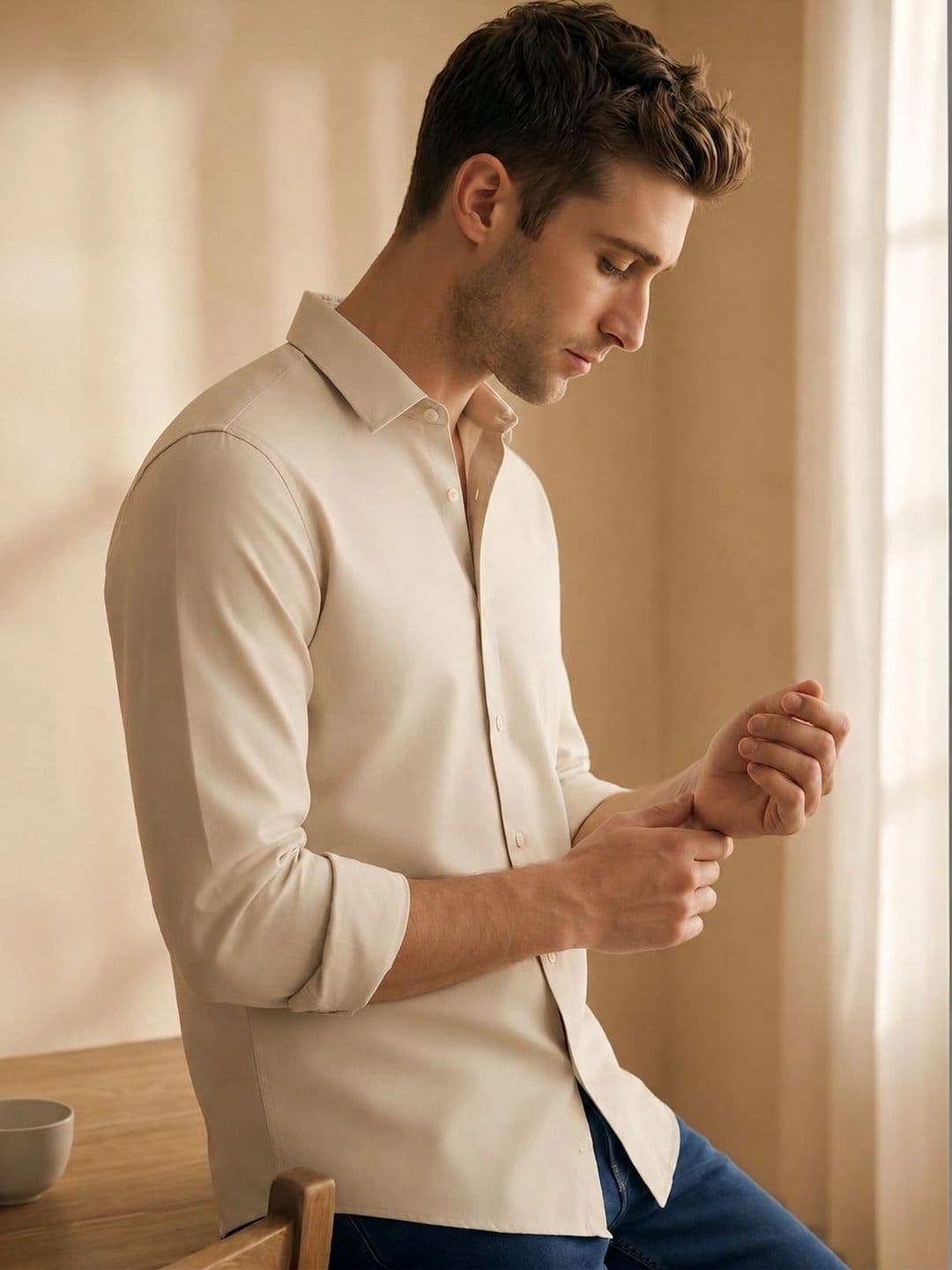 THE SHIRT CODE Men Comfort Casual Shirt thumbnail 2