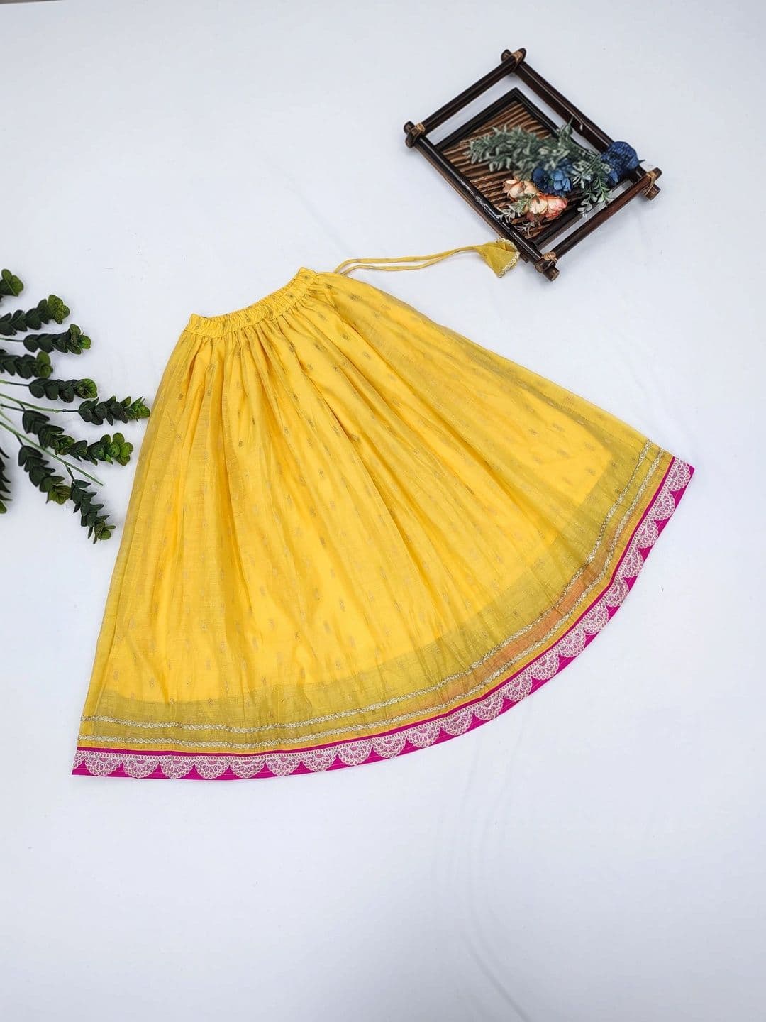 Sangria Girls Embroidered Thread Work Ready to Wear Lehenga & Blouse With Dupatta thumbnail 4