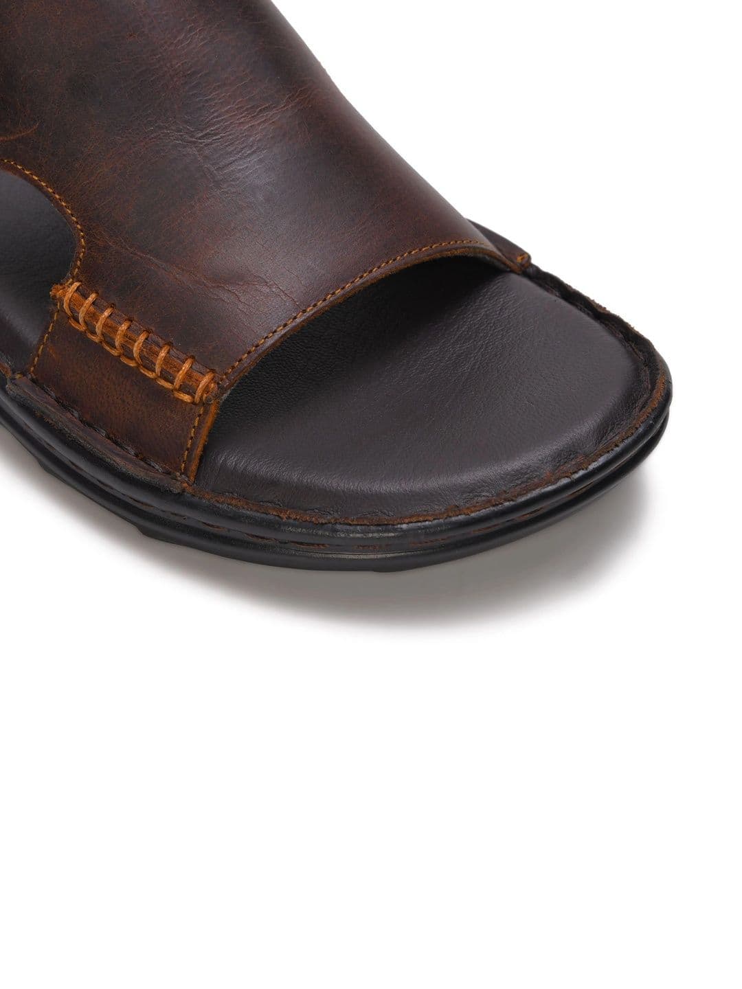 Mardi Gras Men Leather Comfort Sandals thumbnail 5