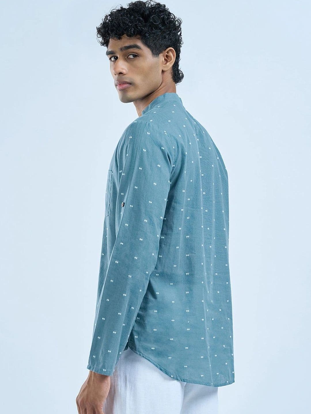 indus route by Pantaloons Men Ethnic Motifs Printed Kurta thumbnail 5