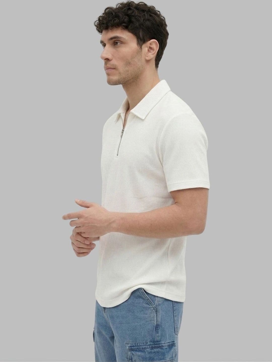 HERE&NOW Men Polo Collar T-shirt thumbnail 2