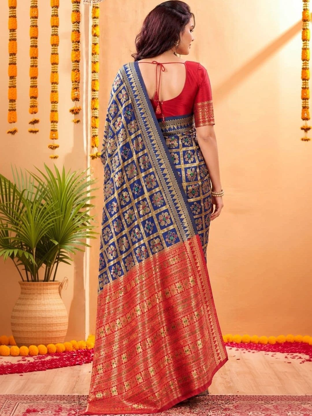 Moda Rapido Paisley Zari Art Silk Designer Banarasi Saree thumbnail 3