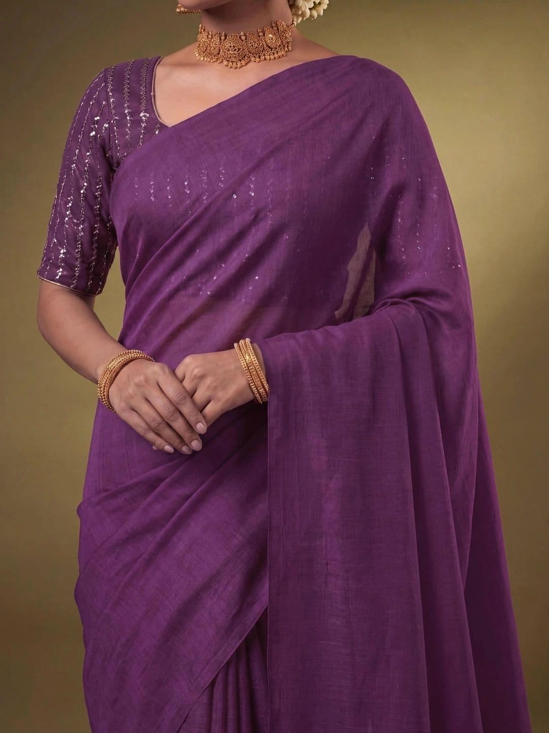 SAMANTHA Poly Georgette Saree thumbnail 7