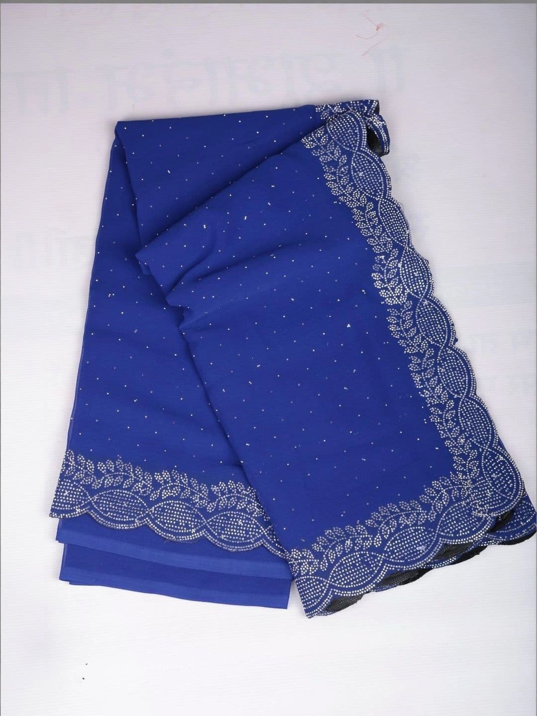 RENBRIZA Embellished Poly Chiffon Saree - view 1