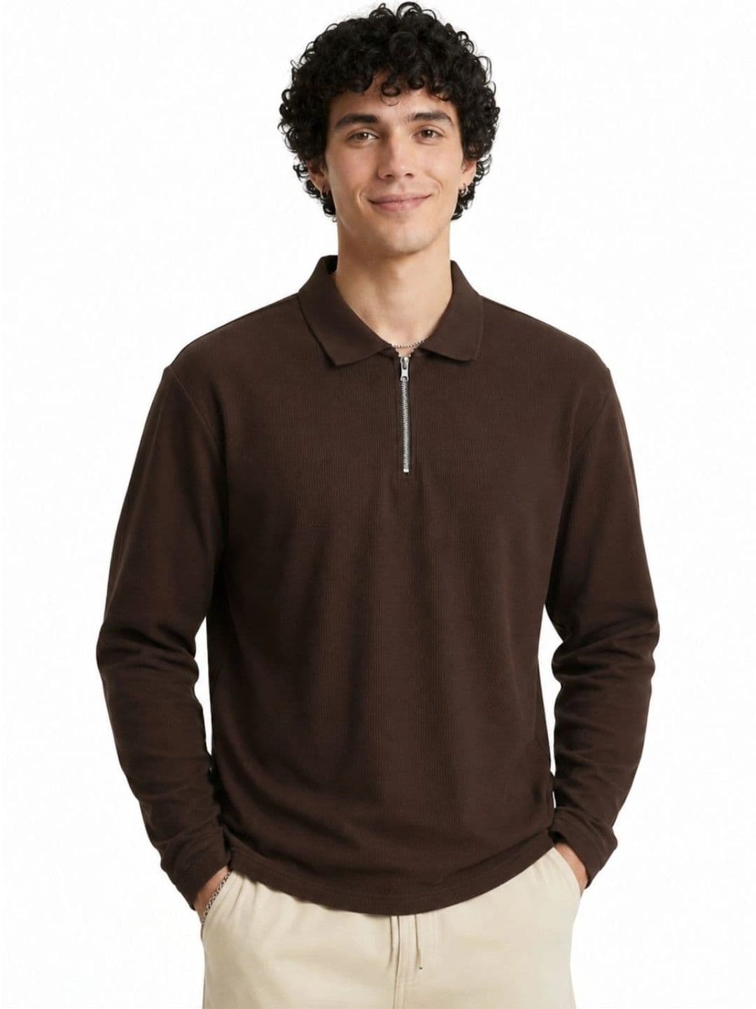 HERE&NOW Men Polo Collar T-shirt - view 1