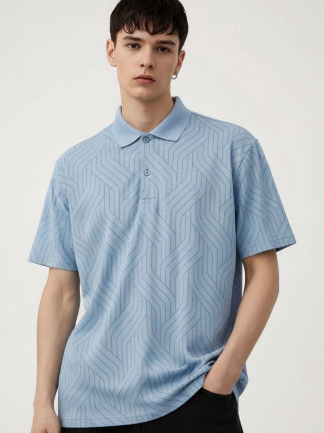 HERE&NOW Men Polo Collar T-shirt - view 1
