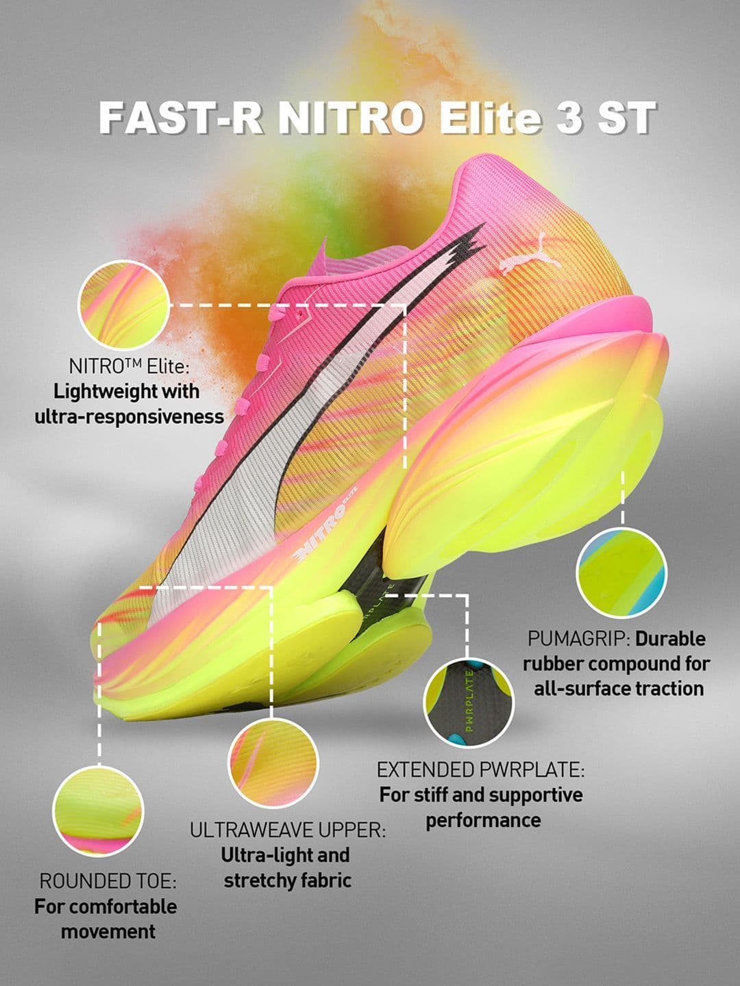 Puma FAST-R NITRO Elite 3 Men's Running Shoes thumbnail 3