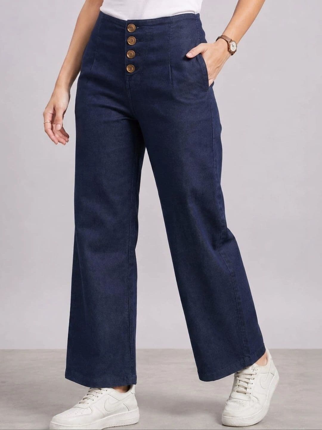 Mast & Harbour Women Comfort Straight Fit High-Rise Jeans - view 1