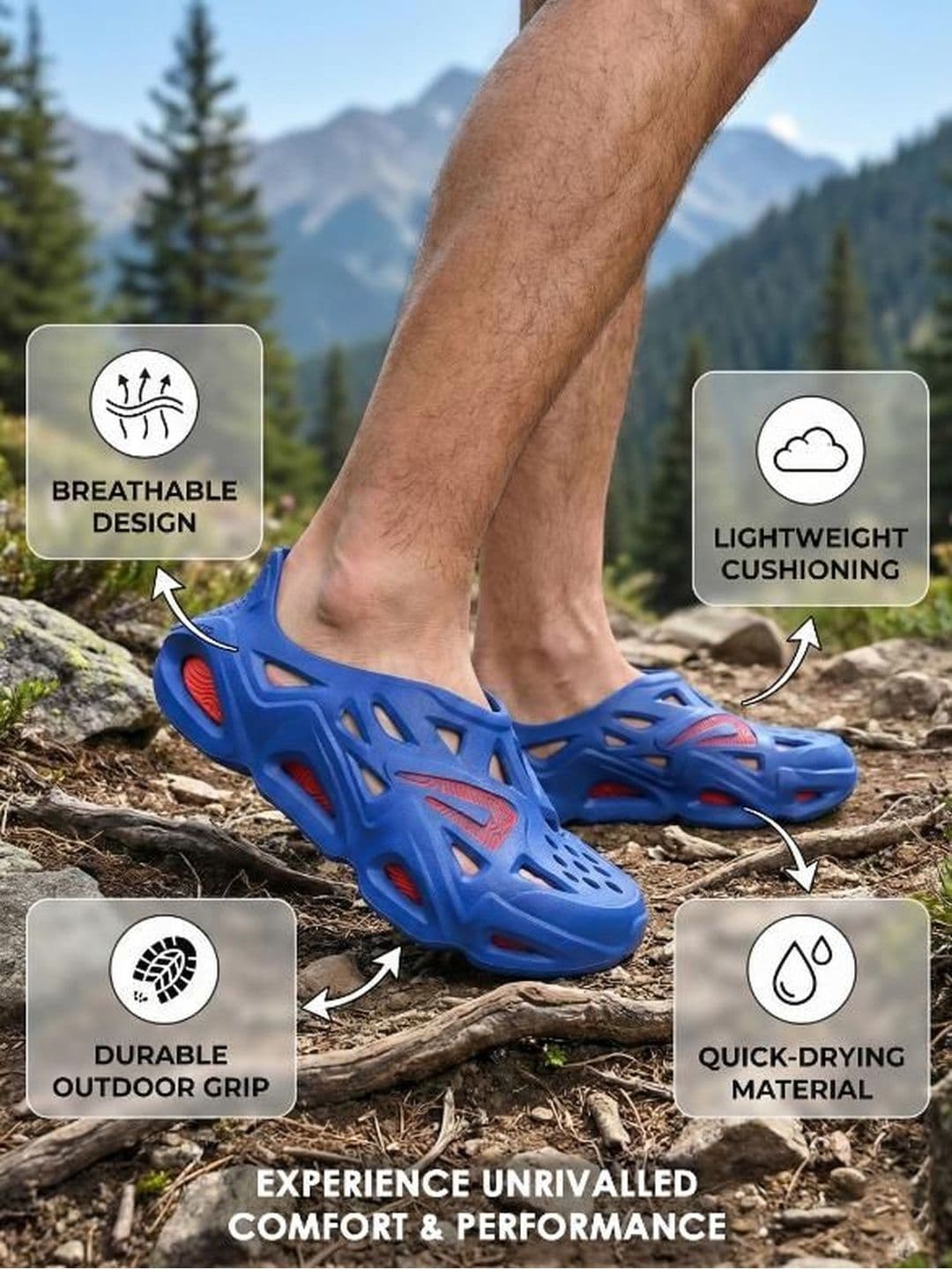 Impakto Super Future Men Lightweight & Breathable EVA Waterproof Slip-Ons Clogs thumbnail 4