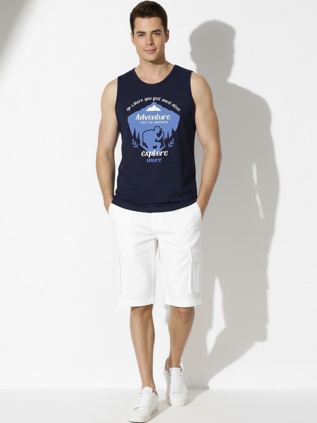 SKY HARBOAR Men Typography 2 Printed T-shirt thumbnail 4