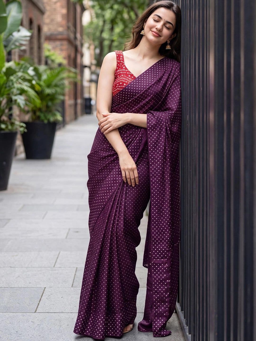 Looootnest Embellished Pure Georgette Saree - view 1