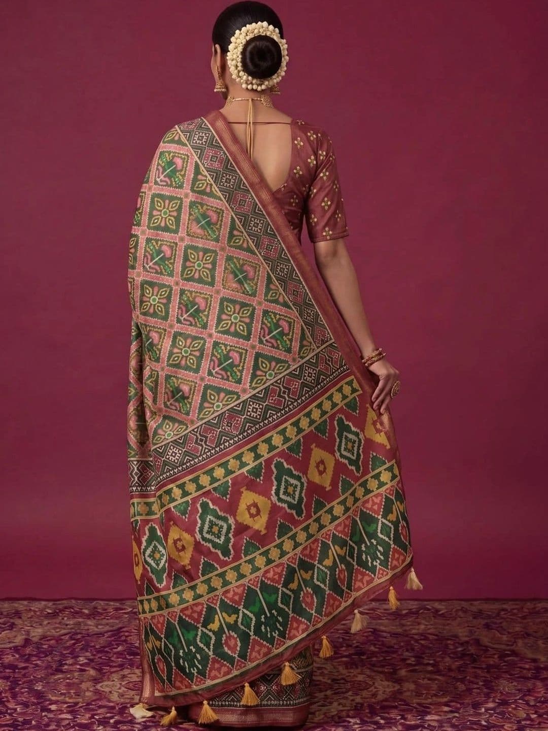 SAMANTHA Zari Silk Blend Saree thumbnail 6