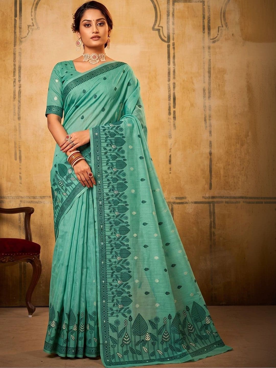 Dhaaga Ghar Woven Design Designer Saree - view 1