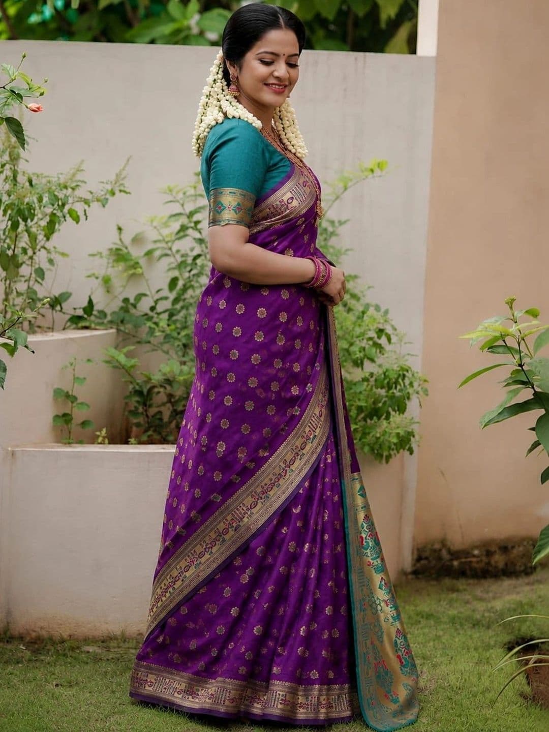 Moda Rapido Woven Design Zari Art Silk Designer Banarasi Saree thumbnail 3