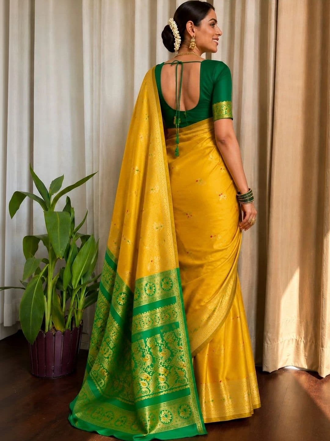 Moda Rapido Woven Design Zari Art Silk Designer Banarasi Saree thumbnail 3