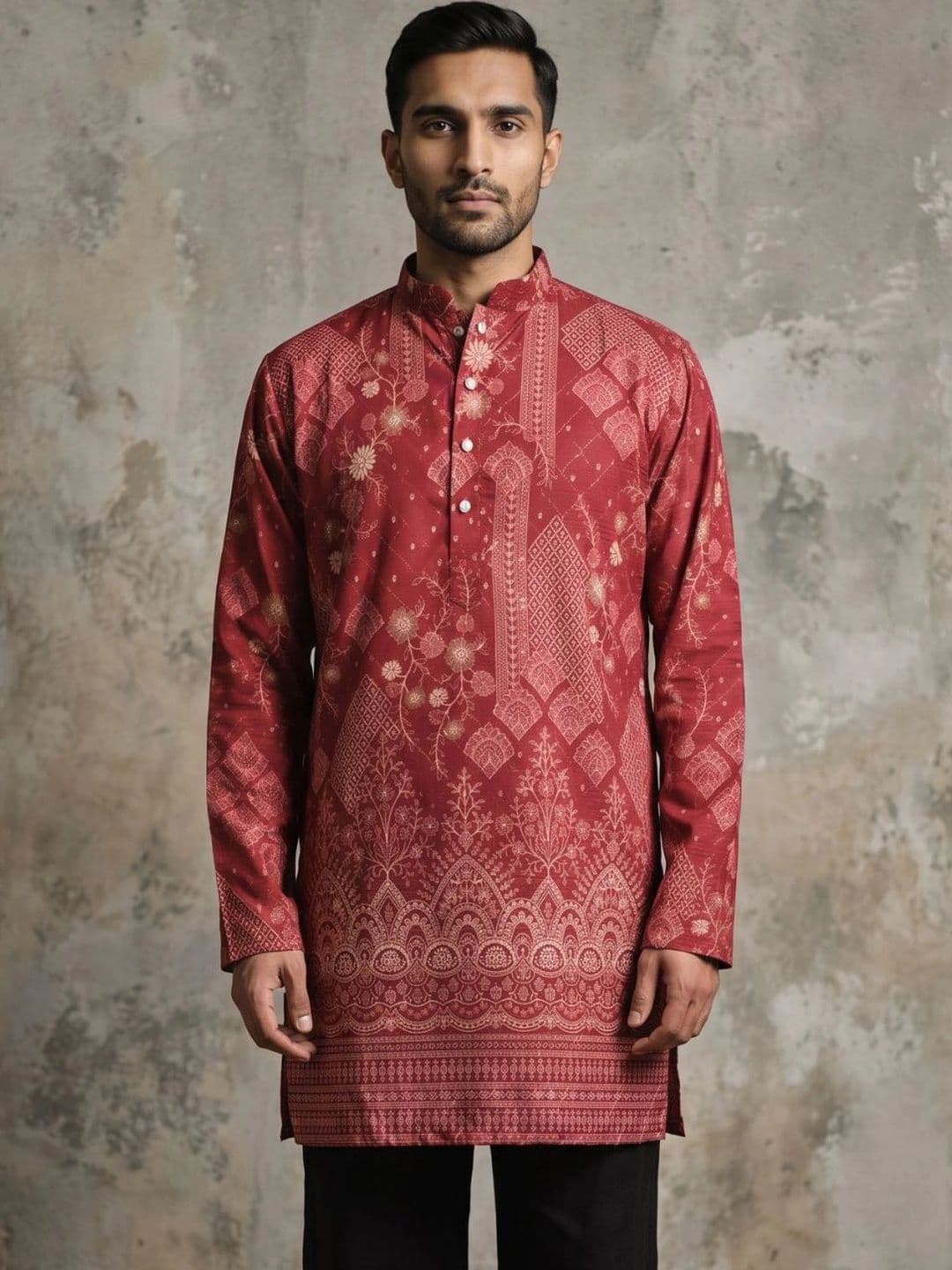 Jompers Men Ethnic Motifs Printed Kurta thumbnail 3