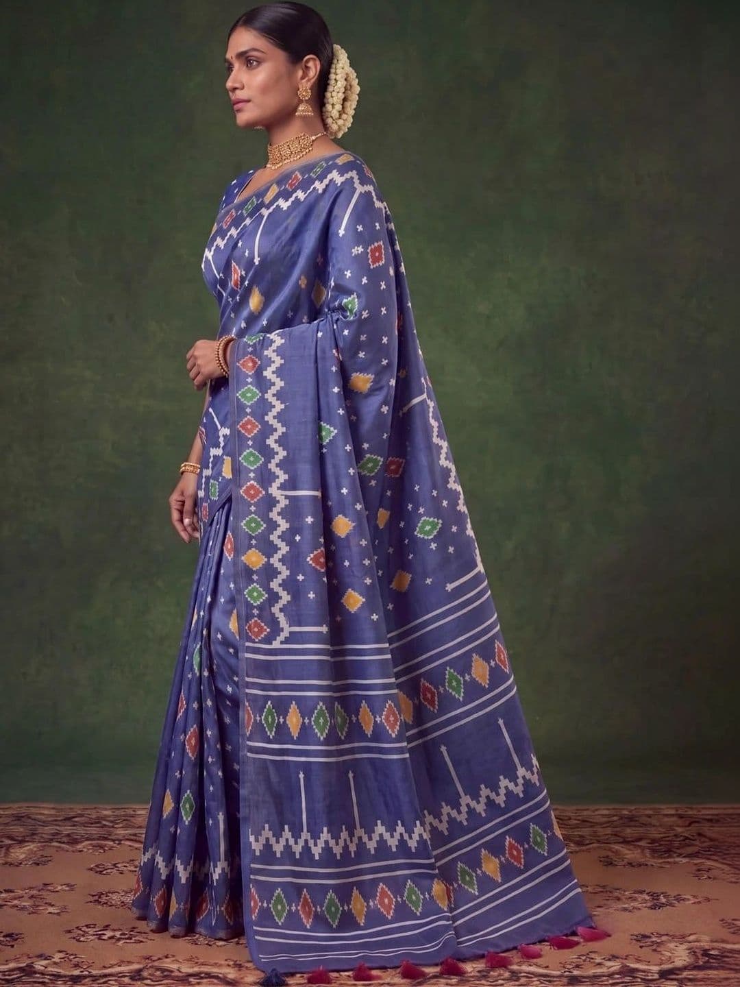 SAMANTHA Zari Silk Blend Saree thumbnail 7