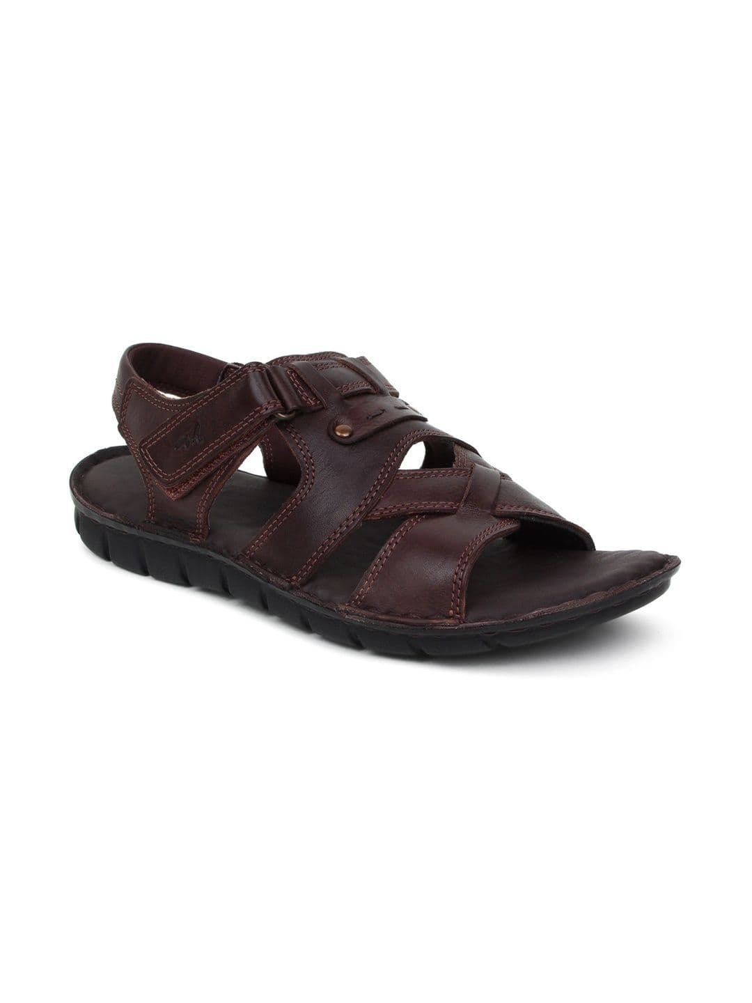 Mardi Gras Men Leather Comfort Sandals thumbnail 4