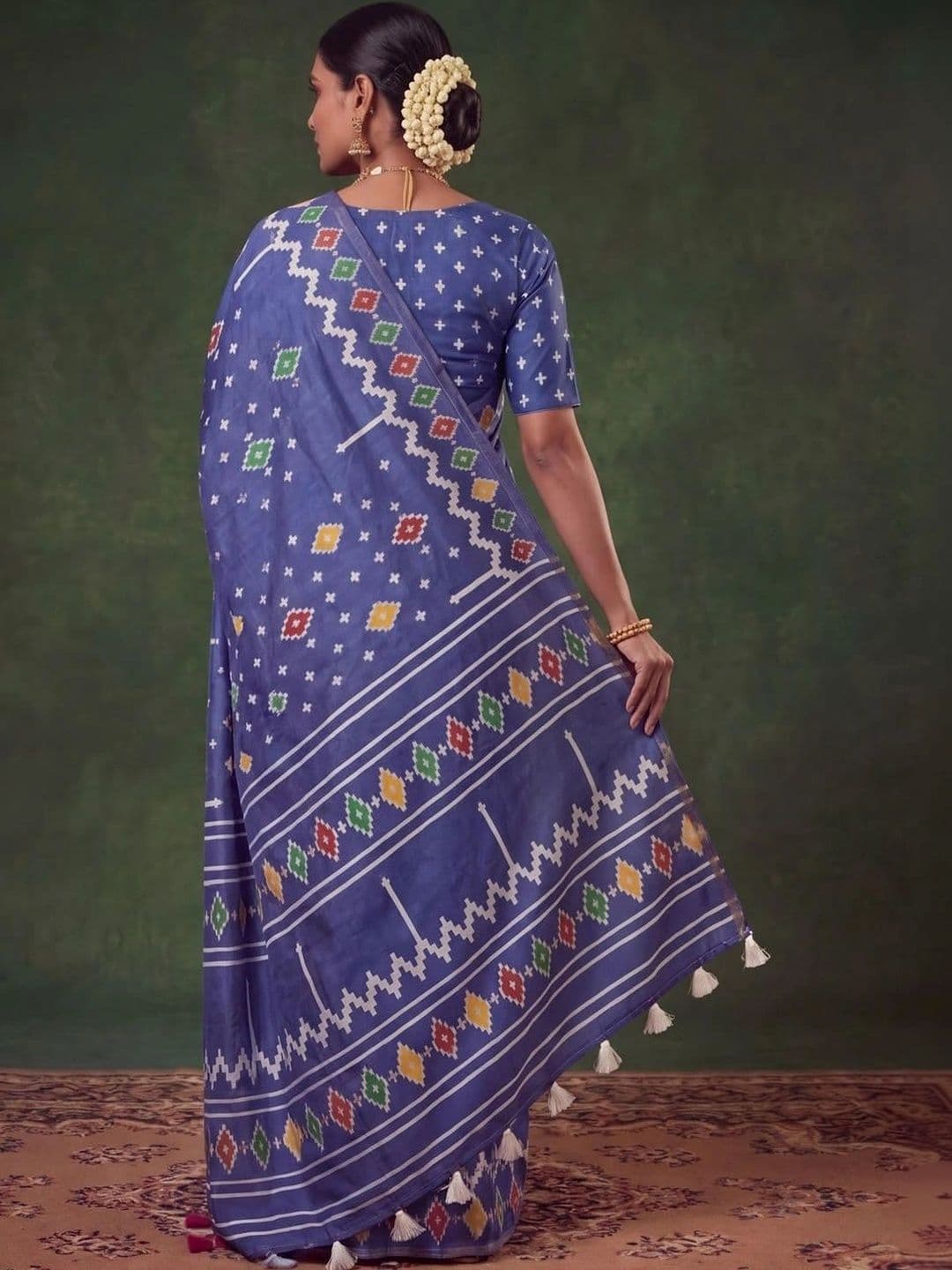 SAMANTHA Zari Silk Blend Saree thumbnail 6