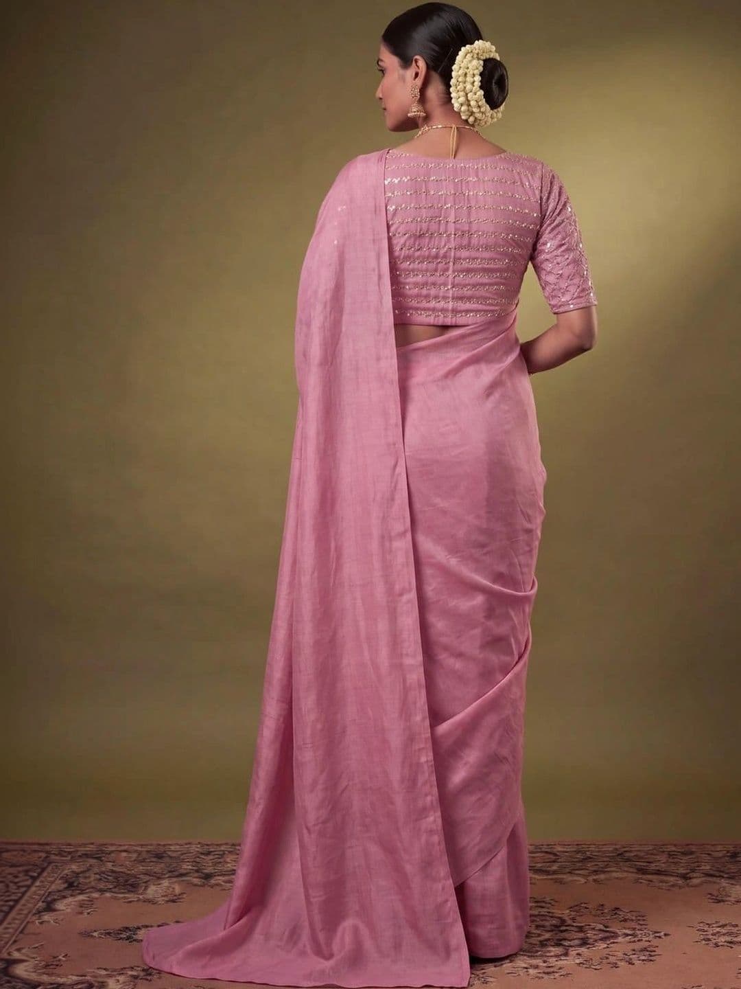 SAMANTHA Poly Georgette Saree thumbnail 5