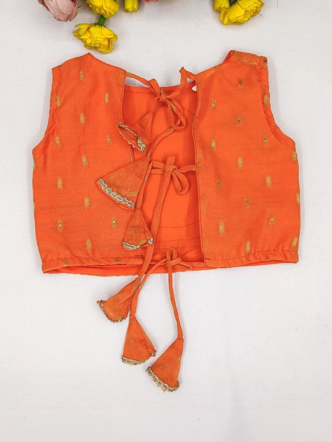 Sangria Girls Embroidered Thread Work Ready to Wear Lehenga & Blouse With Dupatta thumbnail 3