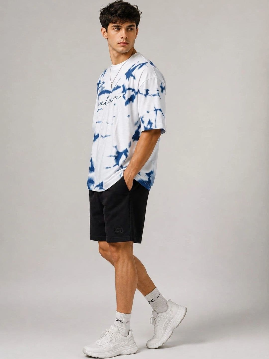 AEMA Men Oversized Tie and Dye T-shirt thumbnail 4