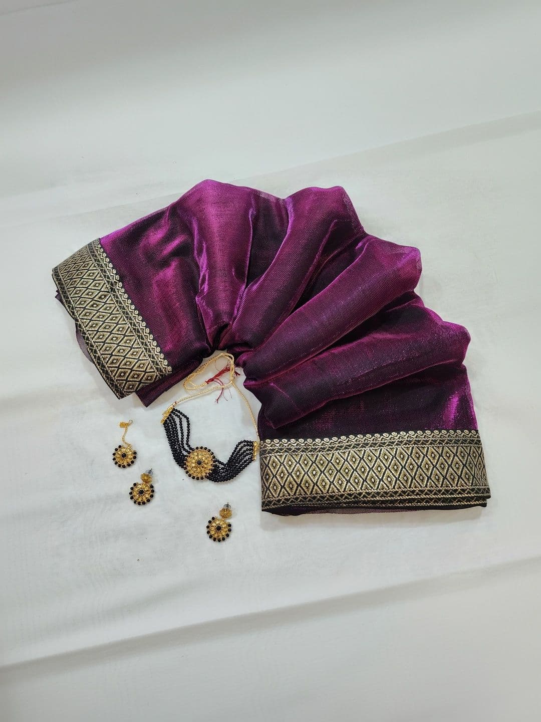 RENBRIZA Woven Design Zari Saree - view 1